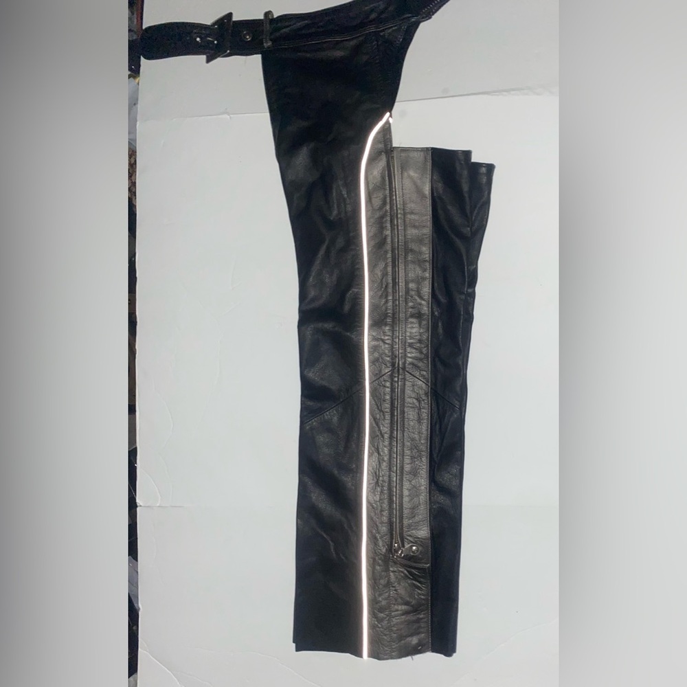 Harley Davidson Ladies Large TWO TONE Chaps - Picture 6 of 8